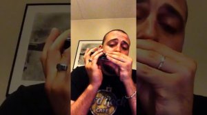 Testing my new Swan 1248 Chromatic harmonica. Yesterday by the Beatles.