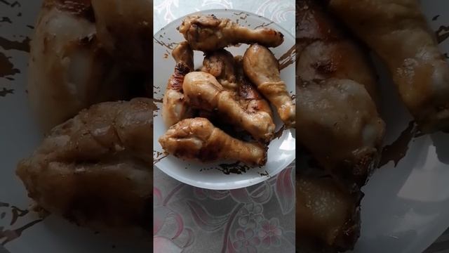 Запечённые куриные голени в мультиварке!)