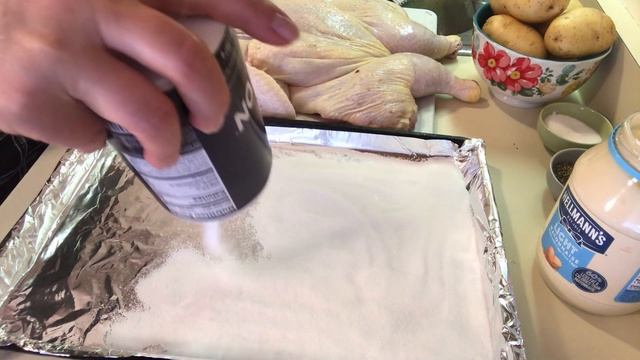 Курица на соли