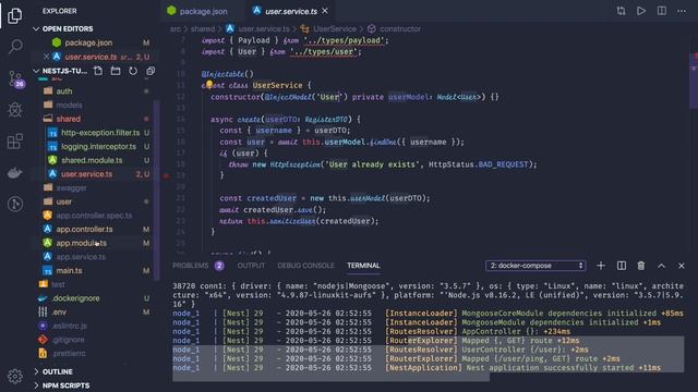 NestJS Tutorial for Beginners - Build App with docker-compose  #10