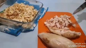 Блинный салат