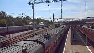 Электровоз ЧС7-135 с поездом №376 (Москва → Воркута)