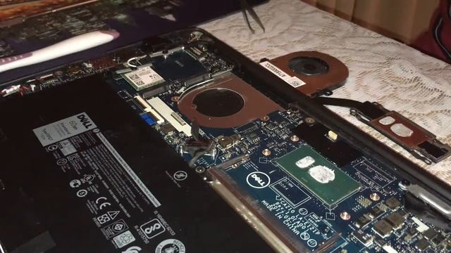 Разборка чистка замена термопасты arctic mx 2 ноутбука Dell latitude 7280 смотреть онлайн