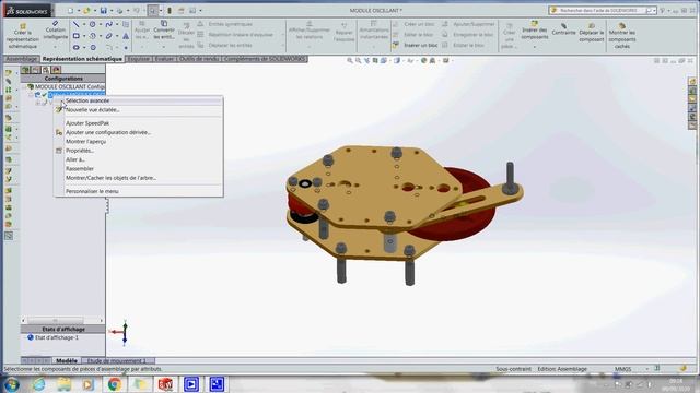 Solidworks partie2 Configuration Manager Vue éclatée смотреть онлайн