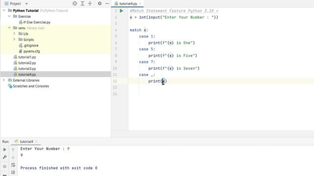 Match Case Statements in Python | Python Switch | Python Tutorial for Beginner Hindi 2023 ?