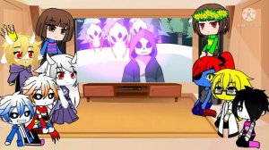 Undertale reacts to Epic!Sans vs Dust!sans