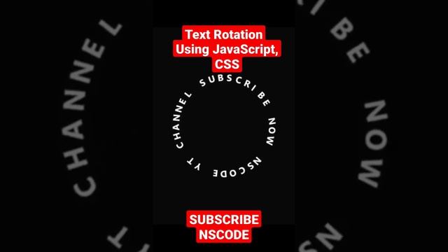 Text rotation using JavaScript, CSS #css #frontend #csstutorial #webdevelopment #cssanimation