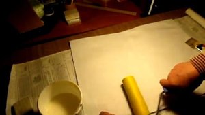 Как наклеить холст на ДВП ( How to glue canvas on hardboard)