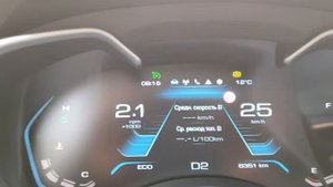 HAVAL H9. Расход на ЗСД, в режиме ECO.