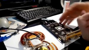 Установка охлаждения Thermaltake DuOrb на GTX 550 Ti