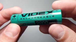 Аккумулятор Videx Li-Ion 18650 (без защиты) 2800mAh (ток 6А)