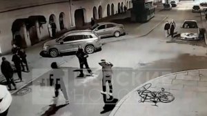 Появилось видео драки у ночного клуба в центре Петербурга