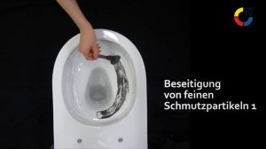Тестирование системы смыва Торнадо в унитазе TOTO