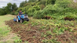 4X4 JAPANESE MITSUBISHI MT1601D TRACTOR ROTAVATOR TILLER