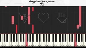 The Neighbourhood - The Beach [#reggiewatkins piano synthesia tutorial]