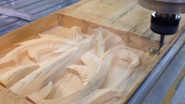 Чистовая 3д фрезеровка на глубину 30мм на фрезерном станке с ЧПУ Esfero 3d смотреть онлайн