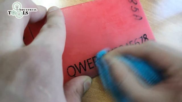 Маркировка на полиуретане. Тесты на стираемость смотреть онлайн