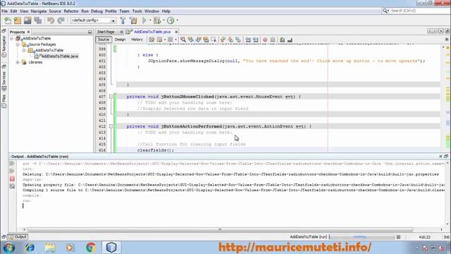 How To Clear Or Reset Input Field On Button Click Java Jframe Swing Tutorial - Netbeans