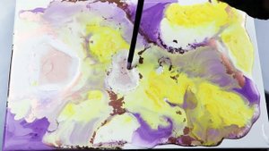 Рисование ЖИДКИМ АКРИЛОМ для начинающих. Fluid Art