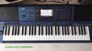 Создание простого стиля на синтезаторе Casio MZ-X500 и WK-7600.