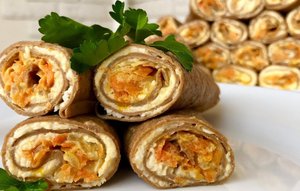 ПЕЧЕНОЧНЫЕ БЛИНЧИКИ С НАЧИНКОЙ.