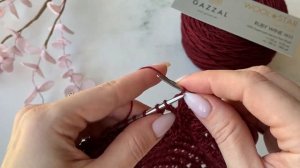 Сетка спицами / Обзор пряжи Gazzal Wool & Star