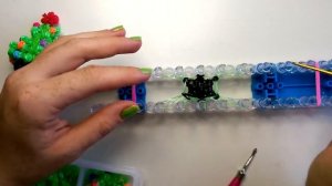 Елочка 3D из резинок Christmas tree Rainbow loom bands tutorial for kids DIY