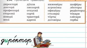 Именительный падеж имён существительных множественного числа. 4 класс.