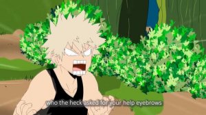 Деку и Бакуга на Экзамене на Чунина