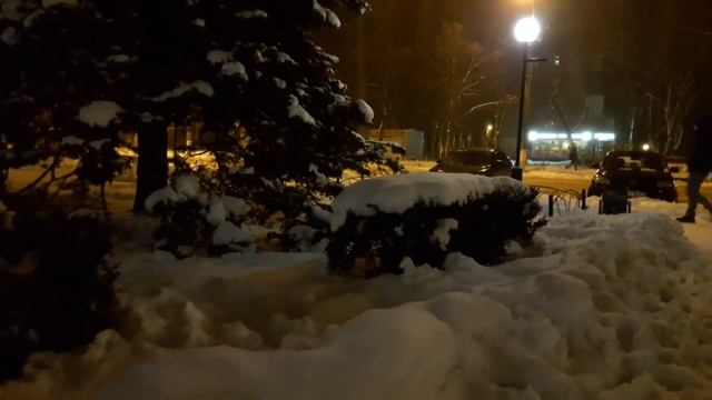 Хрустящие шаги. Снег, вечер и скрип снега под ногами. Асмр/скрип снега