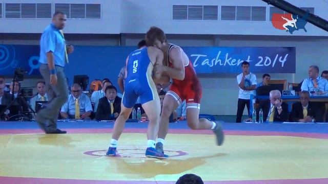75 KG Round 2 - Andy Bisek (USA) vs Roman Vlasov (RUS) смотреть онлайн