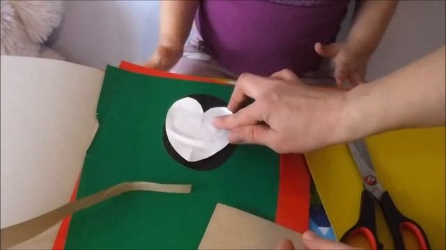 поделки из цветного картона для малышей DIY