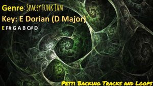 Spacey Funk Jam Guitar Backing Track in E Dorian