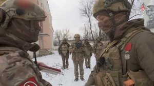 Награждение военнослужащих соединения специального назначения ЦВО