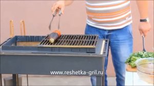 Видео-рецепт: стейк гриль на чугунной решетке гриль