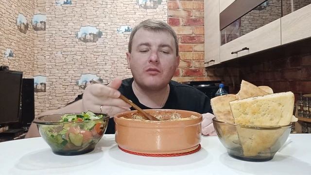 MUKBANG ЖУЛЬЕН/ЖЮЛЬЕН С ГРИБАМИ И СЫРОМ ОБЖОР