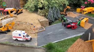 Bruder RC Construction JCB Backhoe Tractor Excavator, Dump Truck, Bulldozer Video For RC fans