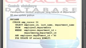 tutorial oracle 10g : advanced explicit cursor consept