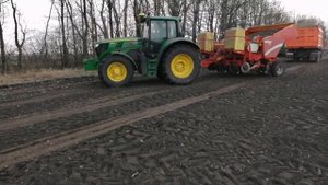 Картофелесажалка Grimme GL 430.Картофель 08.04.2019 .КФХ Братьев Субботиных.