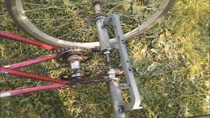 Самодельный трехколесный велосипед для деда.