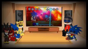 Sonic characters react to You can't run encore