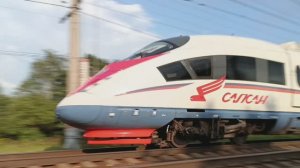 ЭВС2 02 Сапсан и ЭТ2М 118 на перегоне Берёзки-дачные - Поварово-1