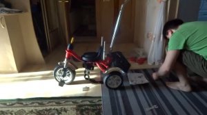 Собираем детский велосипед LEXUS TRIKE ORIGINAL GRAND с родительской ручкой сборка велика Лексус