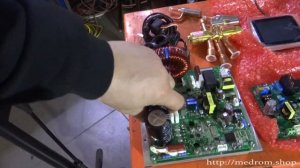 Сборка инверторного теплового насоса воздух вода 12 кВт