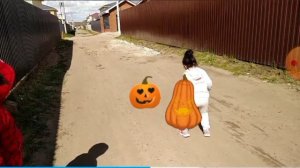 Амир с Тахминой одни против Хэллоуинских тыков 🎃🎃🎃🎃