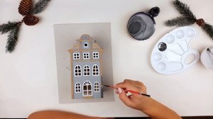 Сказочные зимние домики! Как сделать домик из картона своими руками DIY