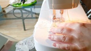 СТЯГИВАЕМ КРУЖЕВО НА ИГЛОПРОБИВНОЙ МАШИНКЕ