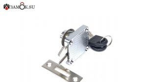 Артикул 0163 Мебельный замок для раздвижных дверц с ригелем защелкой, для жалюзи и шкафа-купе