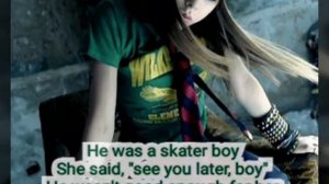 Avril Lavigne-Skater Boy with Lyrics