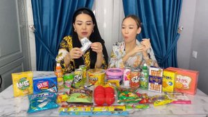 КОПЖАСАРОВЫ пробуем корейские сладости🇰🇷🍫🍬🍣